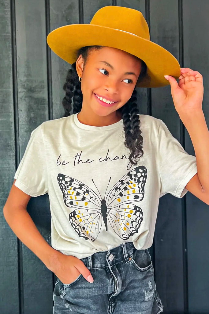 Be The Change Butterfly Tee