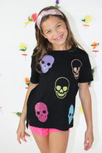 Load image into Gallery viewer, Sequin Skulls Tee
