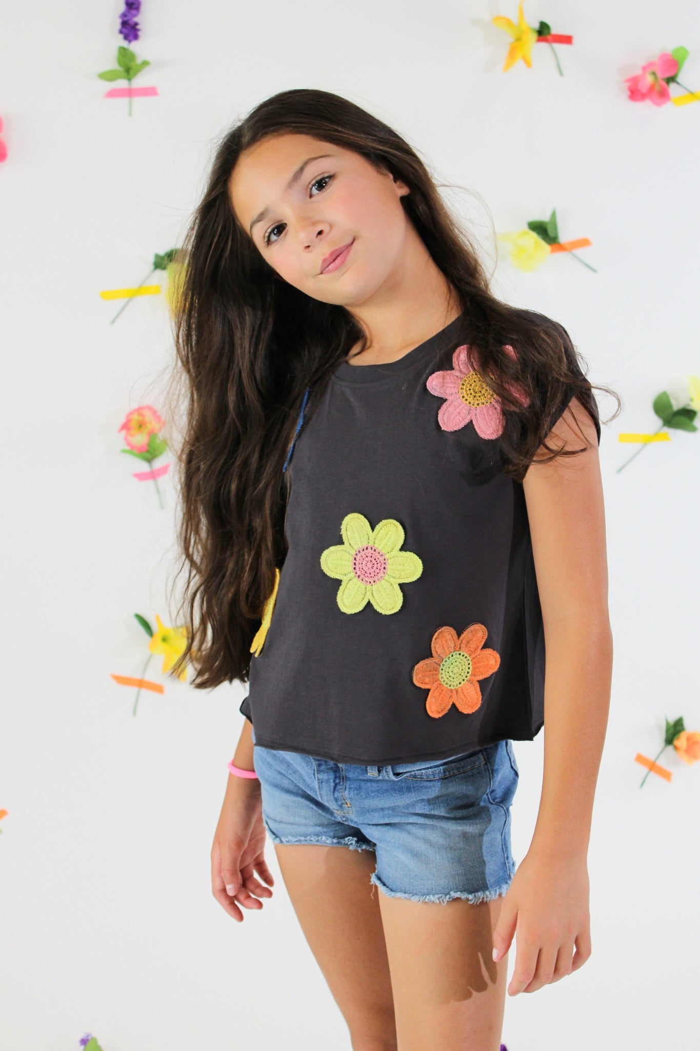 Crochet Flowers Tee
