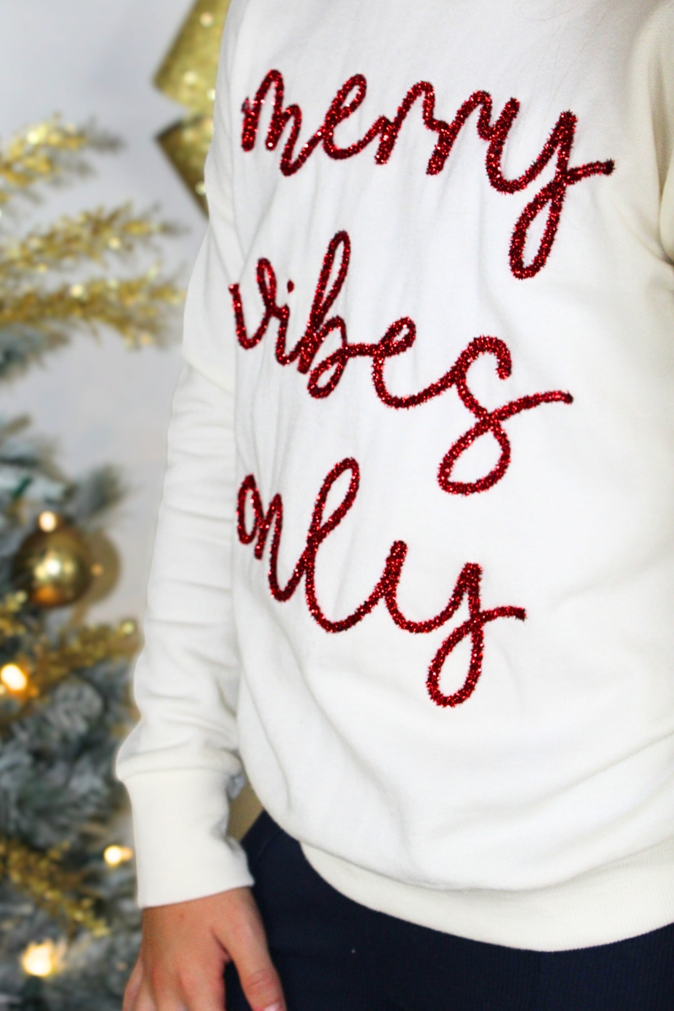 Merry Vibes Only Sweatshirt