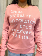 Load image into Gallery viewer, Trees, Sweaters, Snowman Sweatshirt
